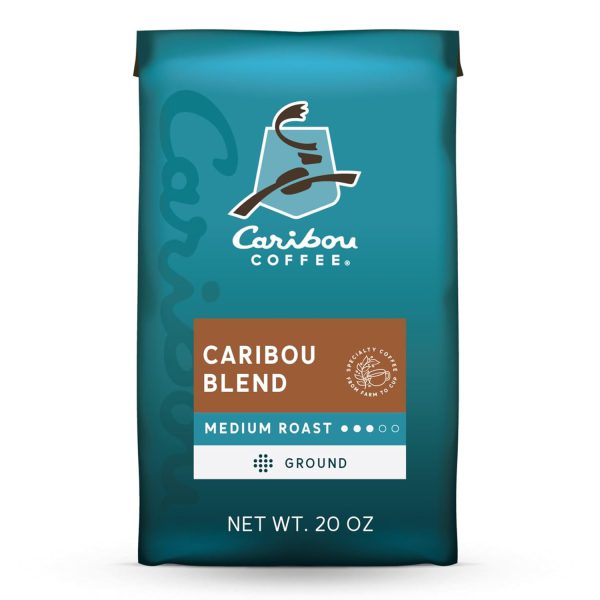 Caribou Coffee. Medium Roast Ground Coffee - Caribou Blend 20 Ounce Bag - Packaging May Vary