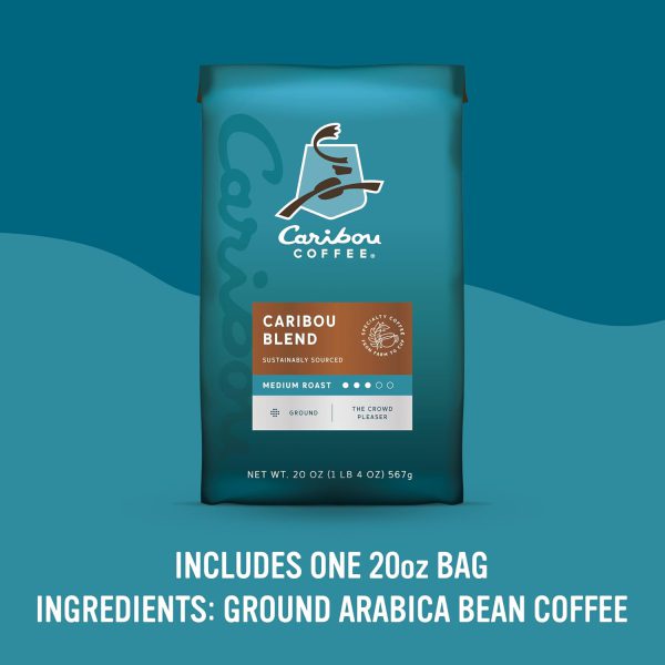 Caribou Coffee. Medium Roast Ground Coffee - Caribou Blend 20 Ounce Bag - Packaging May Vary - Image 3