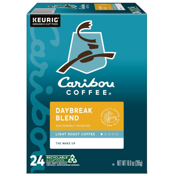 Caribou Coffee Daybreak Morning Blend. Keurig Single-Serve K-Cup Pods. Light Roast. 96 Count (4 Packs of 24) - Image 11
