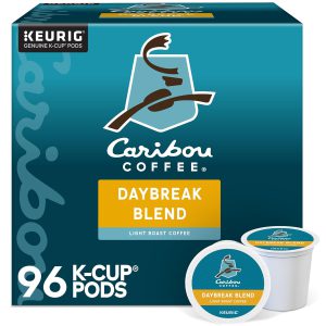 Caribou Coffee Daybreak Morning Blend. Keurig Single-Serve K-Cup Pods. Light Roast. 96 Count (4 Packs of 24)
