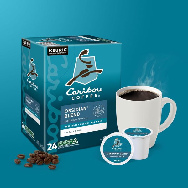 Caribou Coffee Obsidian Keurig Single-Serve K-Cup Pod. Medium Roast Coffee. 96 Count - Image 9