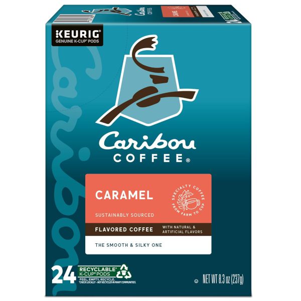 Caribou Coffee Caramel Flavored Coffee. Single Serve Keurig K-Cup Pods. Medium Roast Coffee. 96-Count Box (Pack of 4) - Image 11