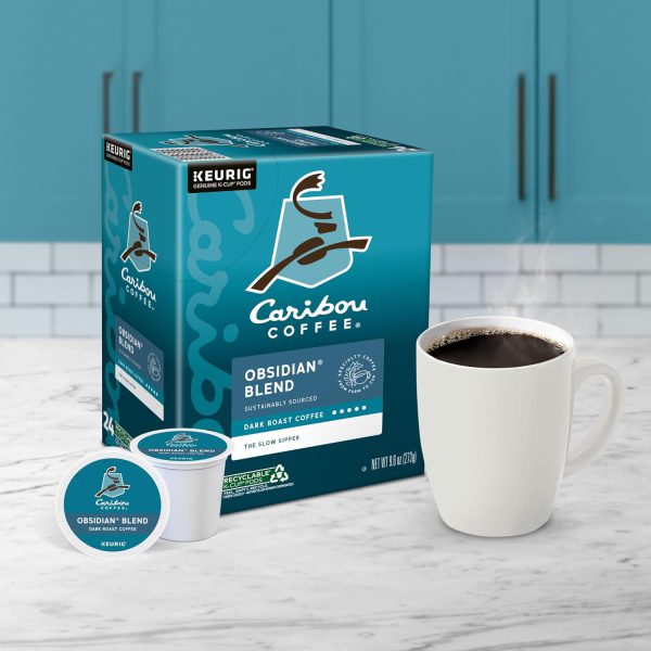Caribou Coffee Obsidian Keurig Single-Serve K-Cup Pod. Medium Roast Coffee. 96 Count - Image 10
