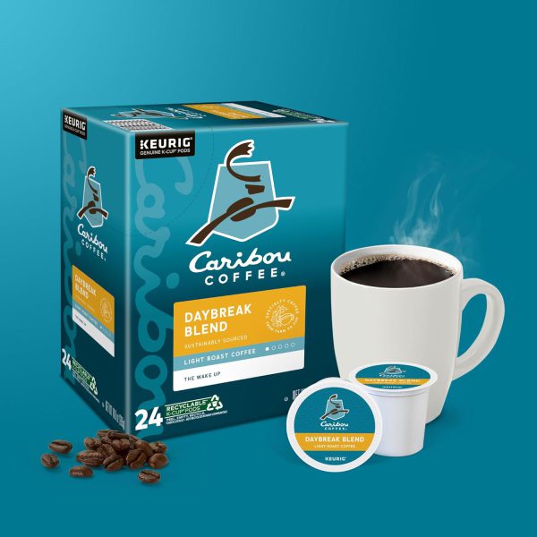 Caribou Coffee Daybreak Morning Blend. Keurig Single-Serve K-Cup Pods. Light Roast. 96 Count (4 Packs of 24) - Image 9