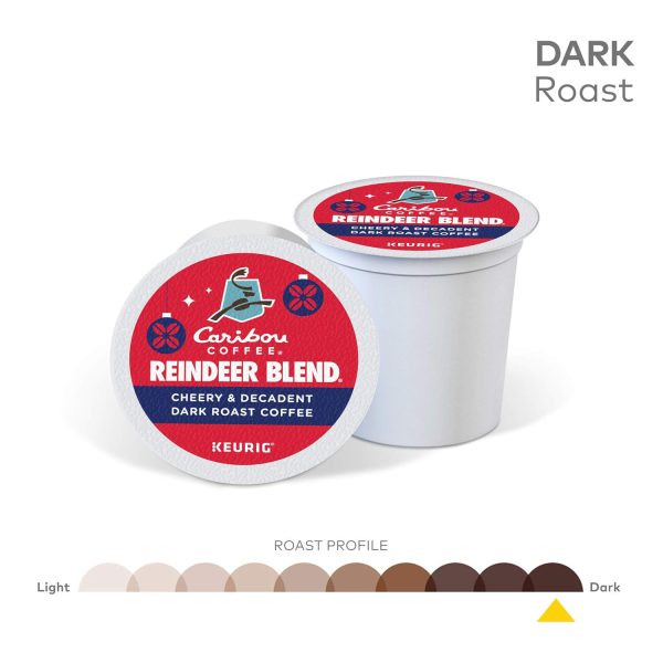 Caribou Coffee Reindeer Blend. Single-Serve Keurig K-Cup Pods. Dark Roast Coffee Pods. 88 Count - Image 5
