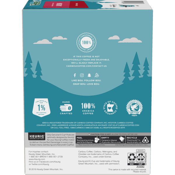Caribou Coffee Mahogany Keurig Single-Serve K-Cup Pods. Dark Roast Coffee. - Image 16