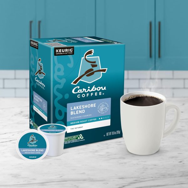 Caribou Coffee Lakeshore Blend Keurig Single-Serve K-Cup Pods. Medium Roast. 24 Count (Pack of 4) - Image 10