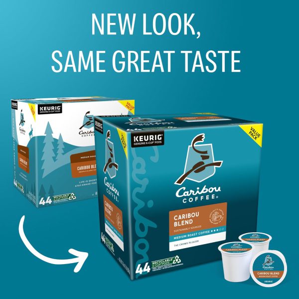 Caribou Coffee Caribou Blend Keurig Single-Serve K-Cup Pod. Medium Roast Coffee. 44 Count(Pack of 1) - Image 2