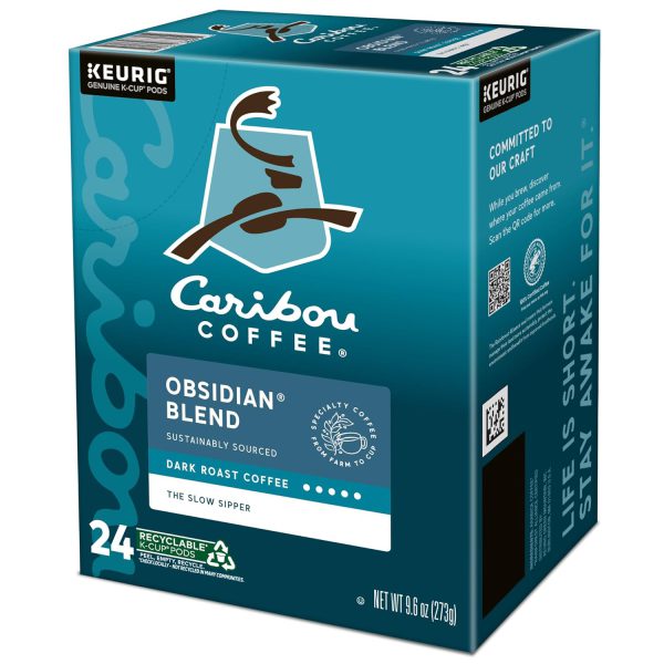 Caribou Coffee Obsidian Keurig Single-Serve K-Cup Pod. Medium Roast Coffee. 96 Count - Image 14