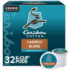 Caribou Coffee Caribou Blend. Keurig Single-Serve K-Cup Pods. Medium Roast Coffee. 32 Count(Pack of 1)