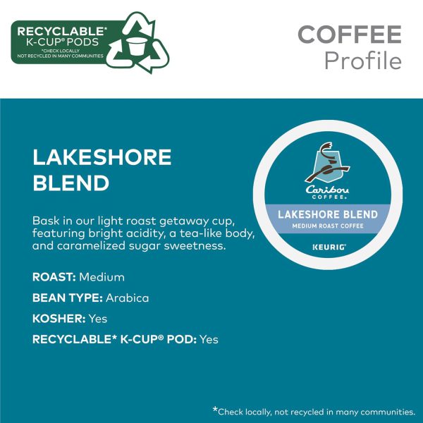 Caribou Coffee Single Serve Keurig K-Cup Pod Variety Pack. Light. Medium. and Dark Roast Coffees. 40-Count Box(Pack of 1) - Image 5