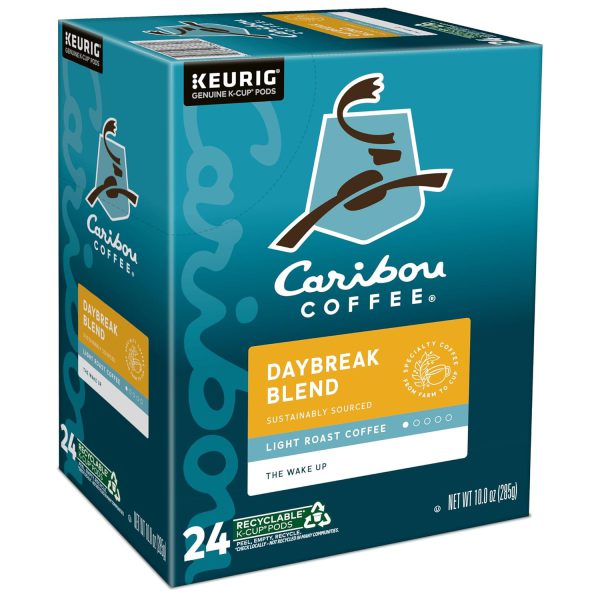 Caribou Coffee Daybreak Morning Blend. Keurig Single-Serve K-Cup Pods. Light Roast. 96 Count (4 Packs of 24) - Image 13