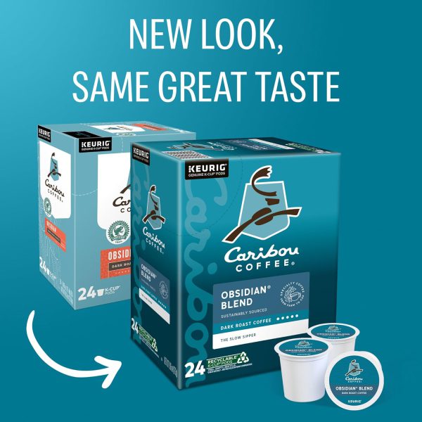 Caribou Coffee Obsidian Keurig Single-Serve K-Cup Pod. Medium Roast Coffee. 96 Count - Image 2