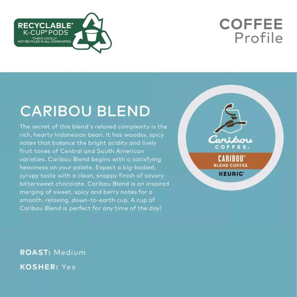 Caribou Coffee Caribou Blend Keurig Single-Serve K-Cup Pod. Medium Roast Coffee. 72 Count - Image 3