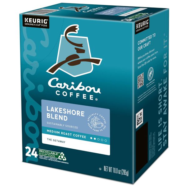 Caribou Coffee Lakeshore Blend Keurig Single-Serve K-Cup Pods. Medium Roast. 24 Count (Pack of 4) - Image 14