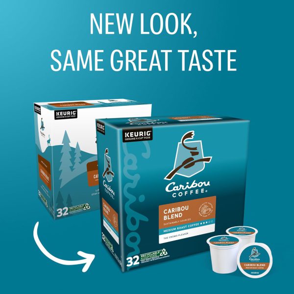 Caribou Coffee Caribou Blend. Keurig Single-Serve K-Cup Pods. Medium Roast Coffee. 32 Count(Pack of 1) - Image 2