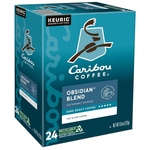Caribou Coffee Obsidian Keurig Single-Serve K-Cup Pod. Medium Roast Coffee. 96 Count - Image 13