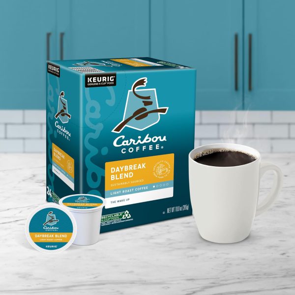 Caribou Coffee Daybreak Morning Blend. Keurig Single-Serve K-Cup Pods. Light Roast. 96 Count (4 Packs of 24) - Image 10