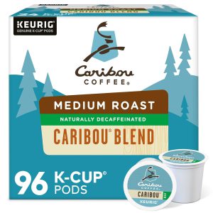 Caribou Coffee Caribou Blend Decaf Keurig Single-Serve K-Cup Pods. Medium Roast Coffee. 96 Count (Pack of 4)