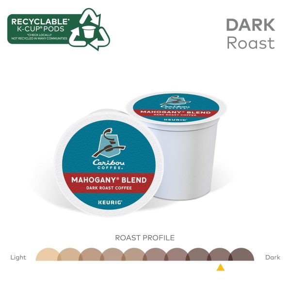 Caribou Coffee Mahogany Keurig Single-Serve K-Cup Pods. Dark Roast Coffee. - Image 5