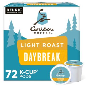 Caribou Coffee Daybreak Morning Blend Keurig Single-Serve K-Cup Pod. Light Roast Coffee. 72 Count