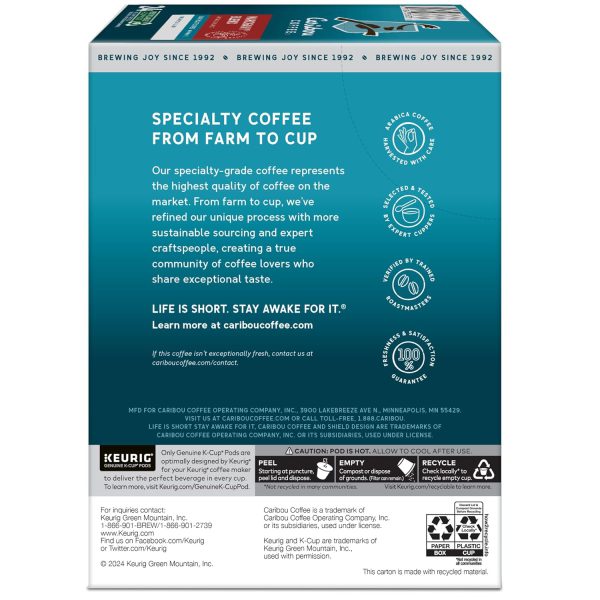Caribou Coffee Mahogany Keurig Single-Serve K-Cup Pods. Dark Roast Coffee. - Image 15