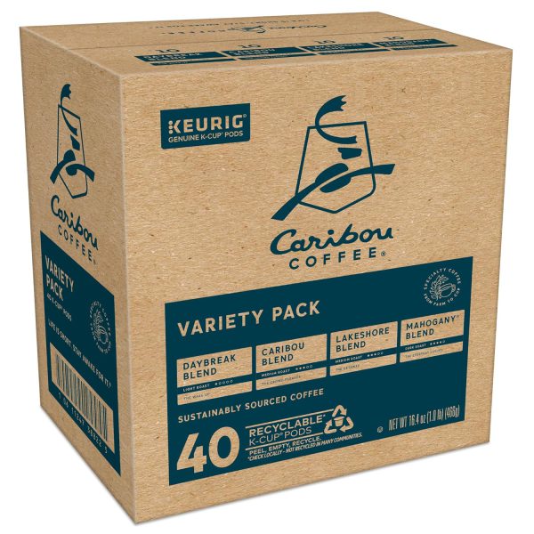 Caribou Coffee Single Serve Keurig K-Cup Pod Variety Pack. Light. Medium. and Dark Roast Coffees. 40-Count Box(Pack of 1) - Image 13
